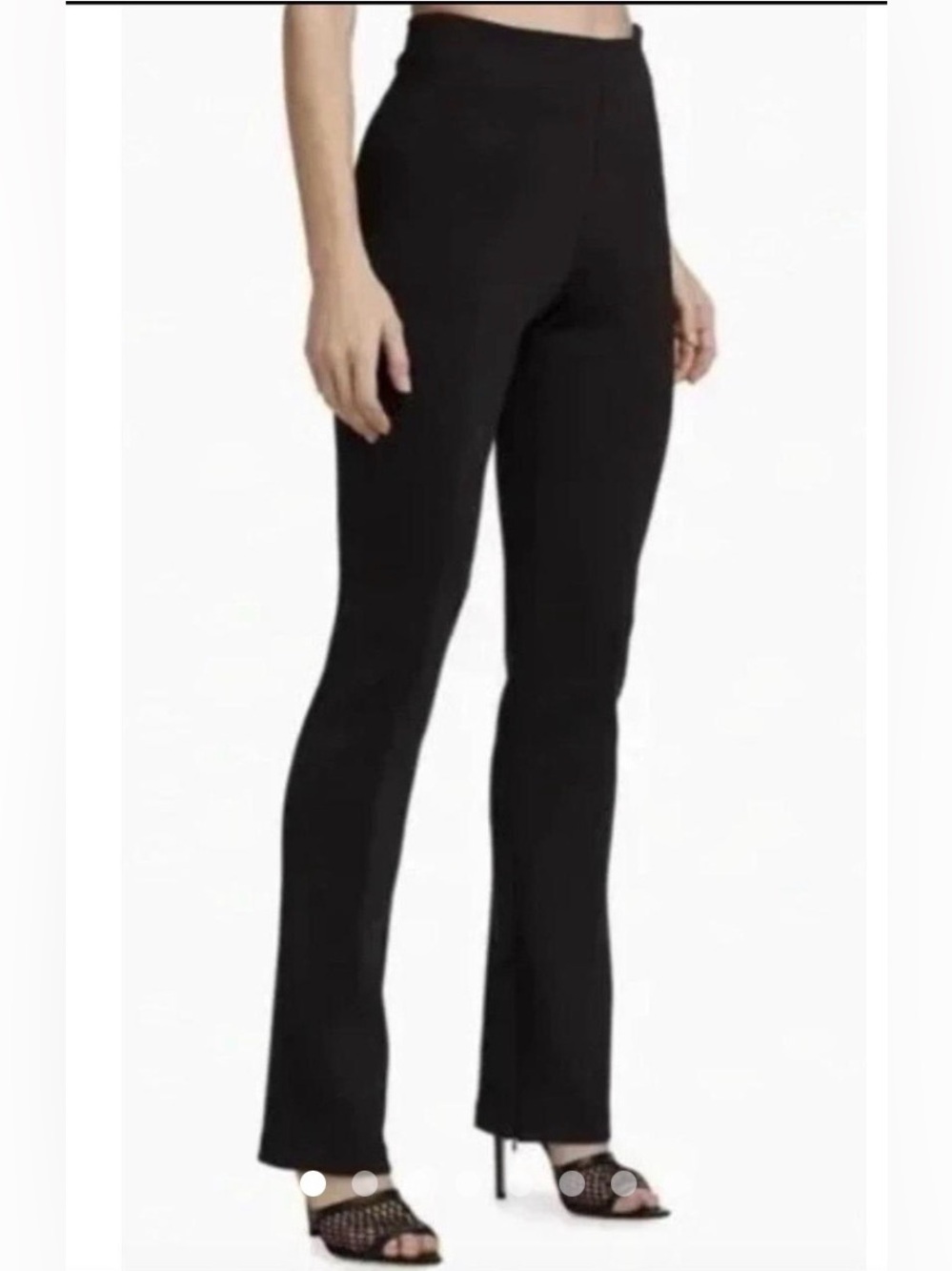 Good American Good Waist Black Scuba Dress Pants